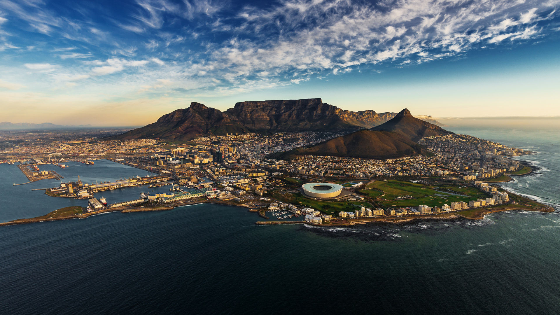 Table Mountain aerial view