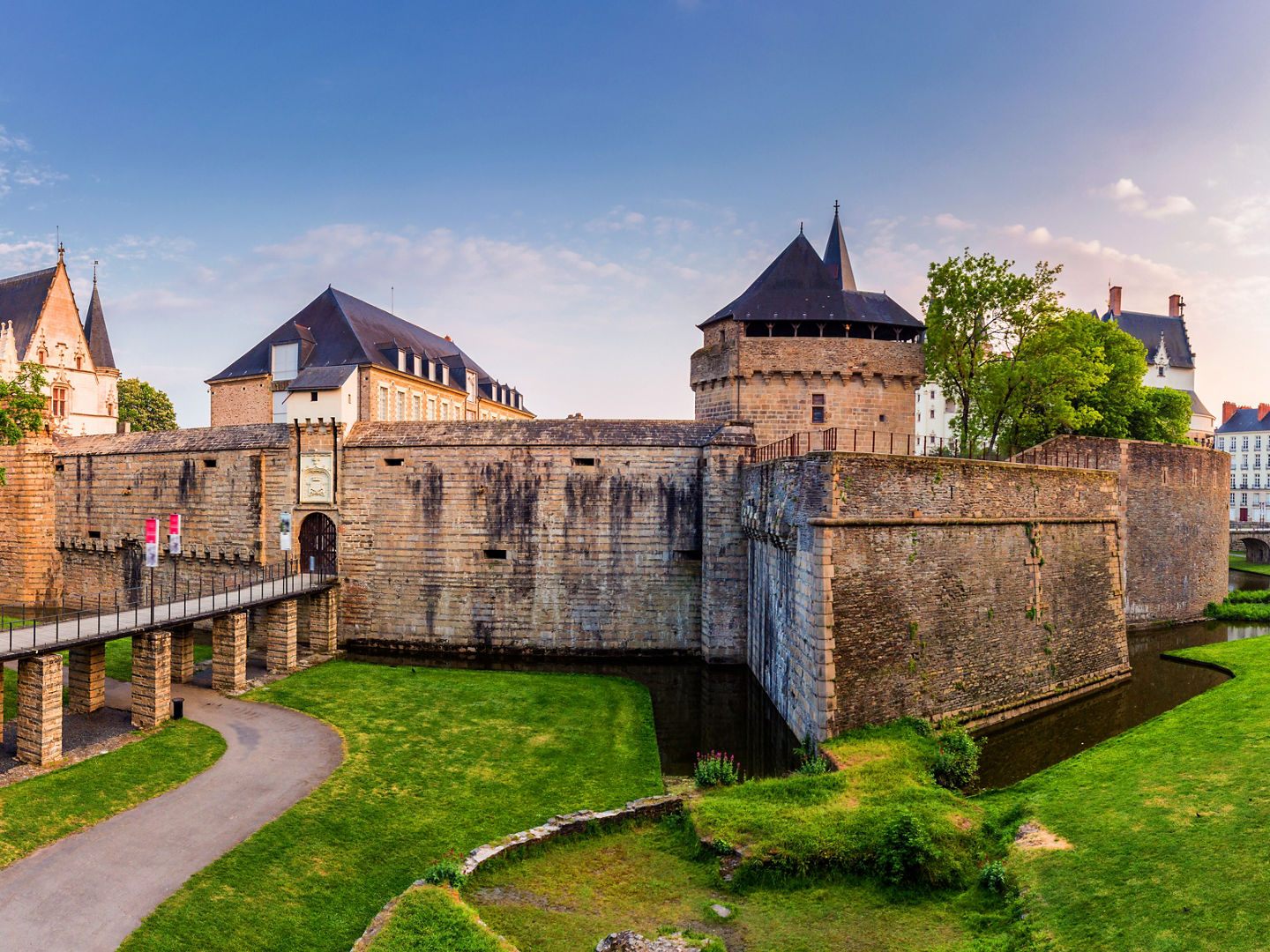 Castle of the Dukes of Brittany (Chateau des Ducs de Bretagne) in Nantes, France