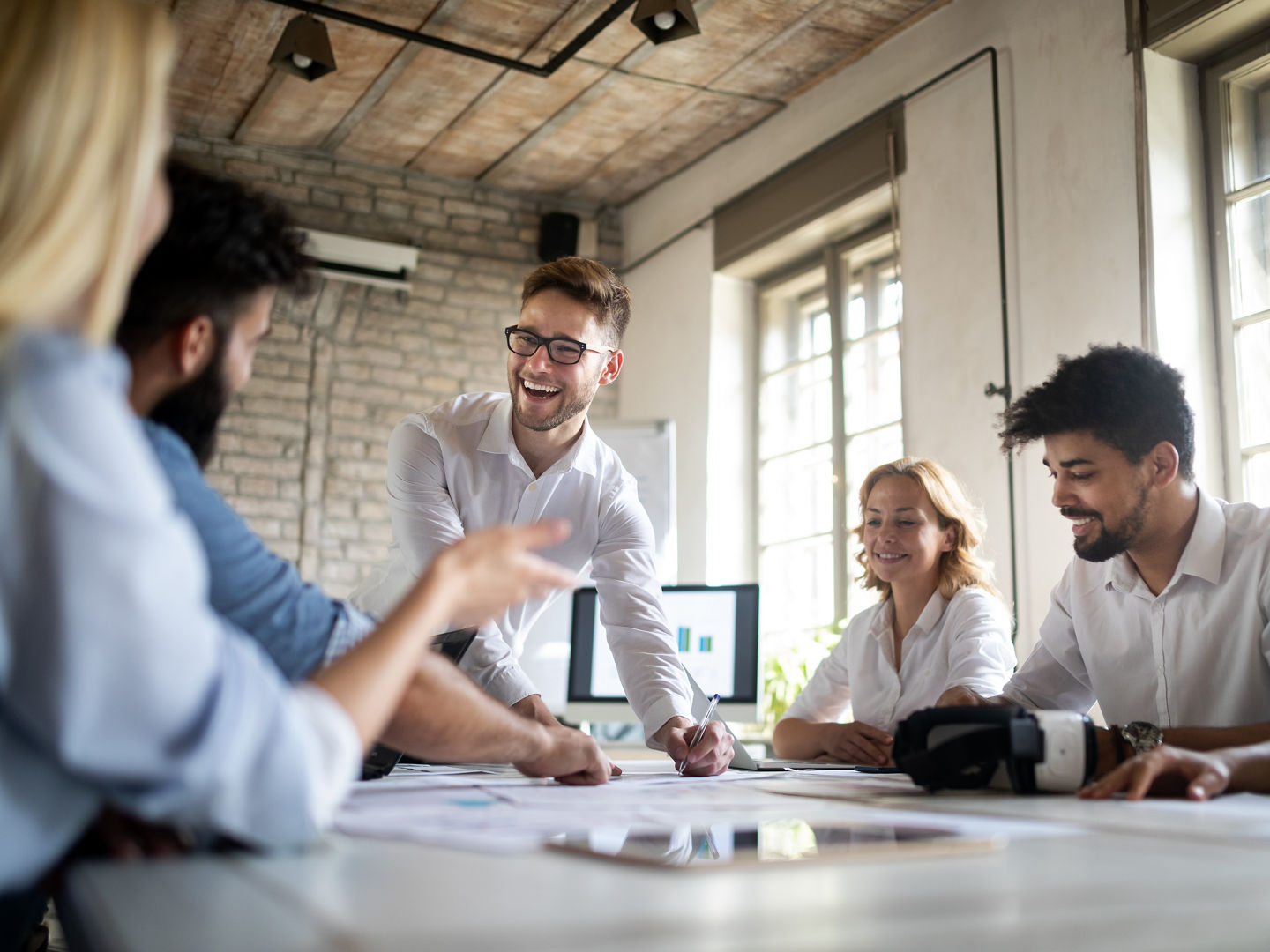 Startup Diversity Teamwork Brainstorming Business Meeting Concept