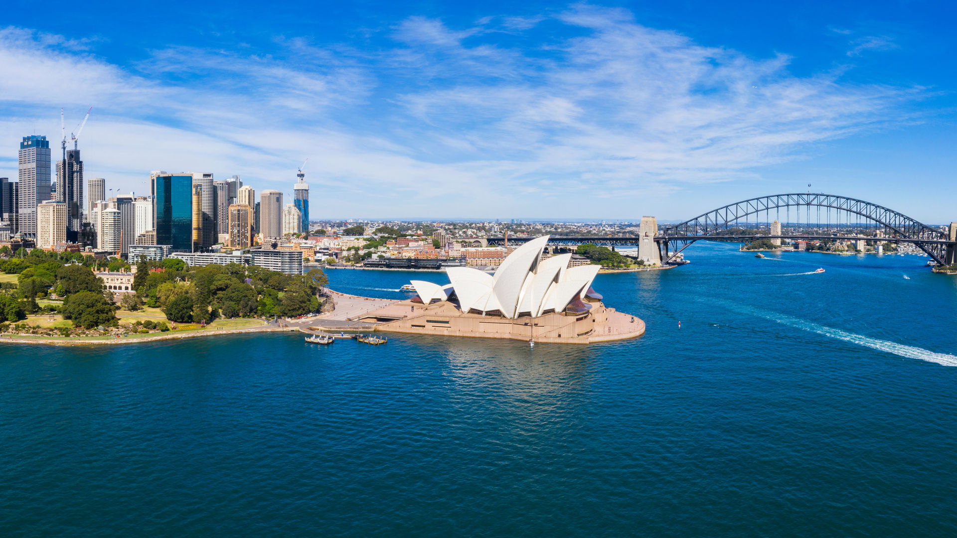 Aerial View of Sydney, Australia. Drone shot. Panorama.