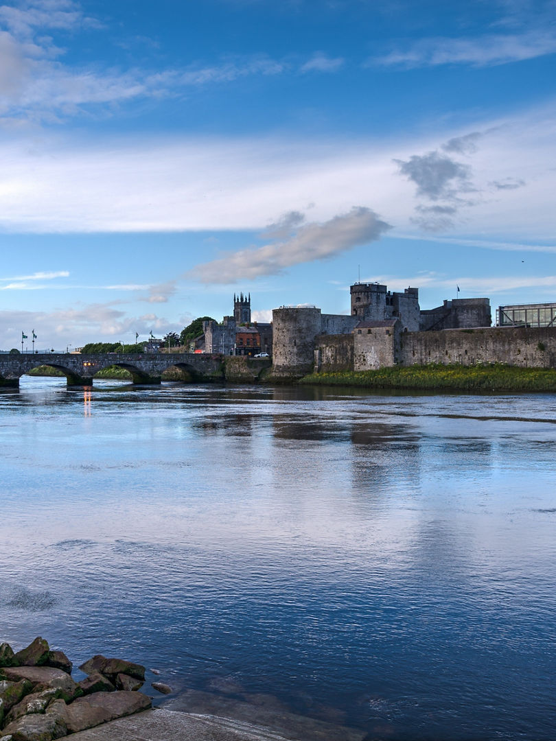 King John's Castle and Thomond Bridge in Limerick