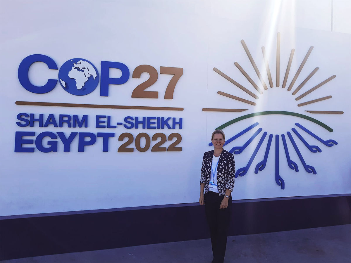 Prof. Dr. Estelle Herlyn hat an der 27. Weltklimakonferenz teilgenommen.