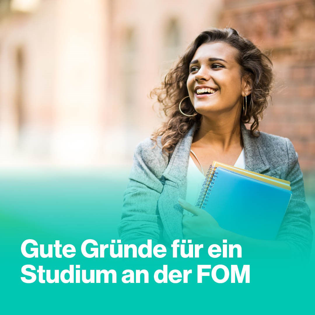 Die Erstsemester sind zufrieden mit ihrer Entscheidung für die FOM Hochschule. 