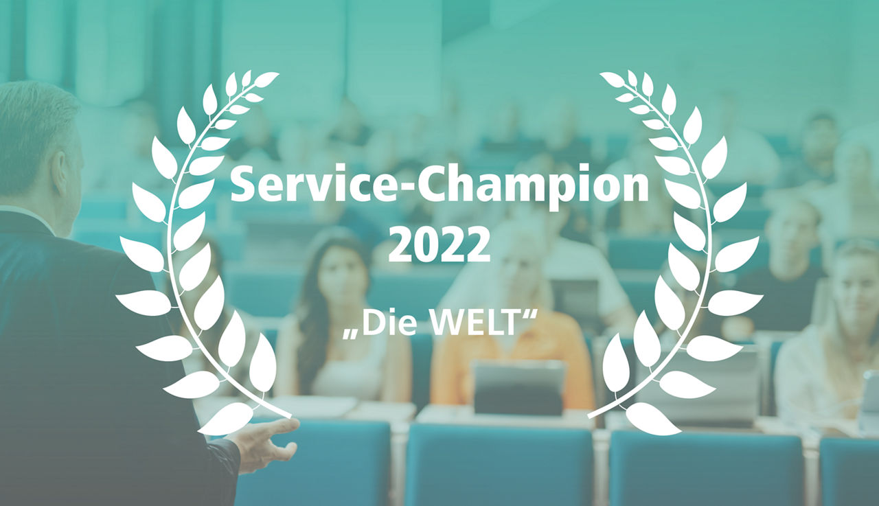 Grafik FOM Service Champion 2022