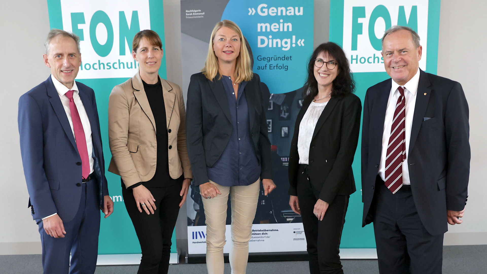 Dr. Axel Fuhrmann, Kristina Pelz, Susanne Klier, Stefanie van Dawen und Dr. Harald Beschorner.