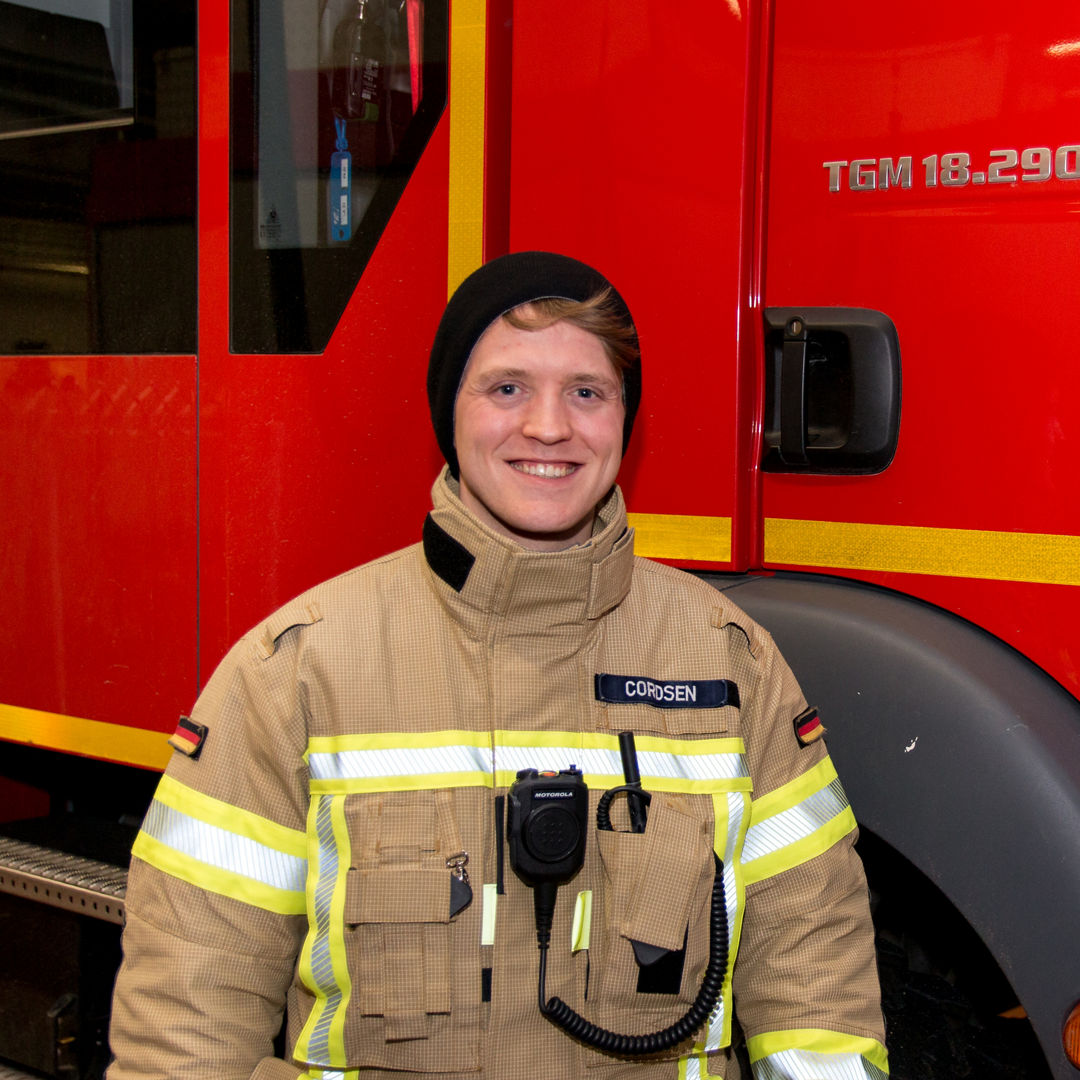 Henrik Cordsen studiert Management in der Gefahrenabwehr..