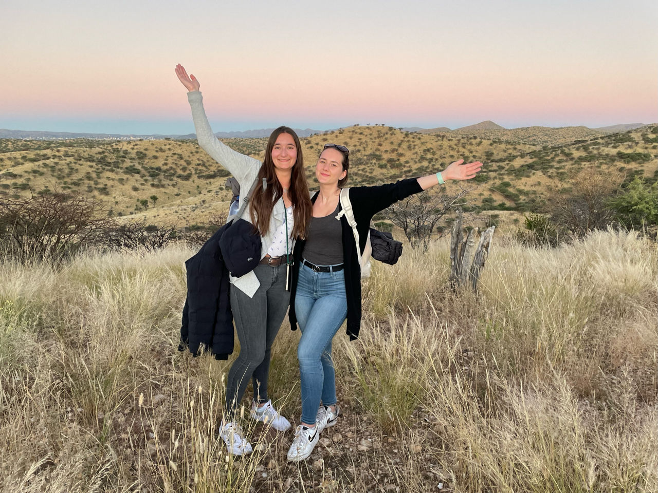 Das absolute Highlight für Svenja Benecke (links) und Anna-Lucia Masthoff war der Wochenendbesuch im Nationalpark.