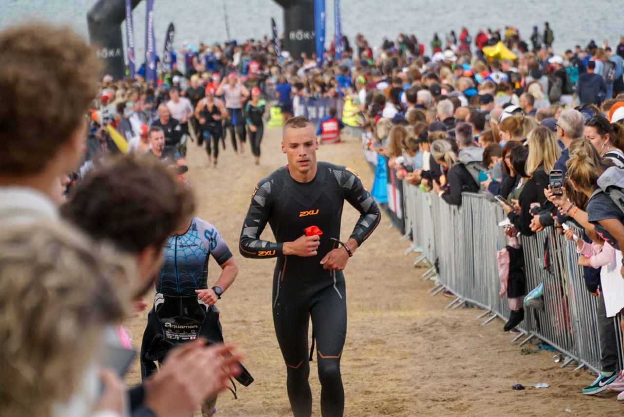 Till Steuber, FOM Student, Kassel, beim Ironman in Frankfurt