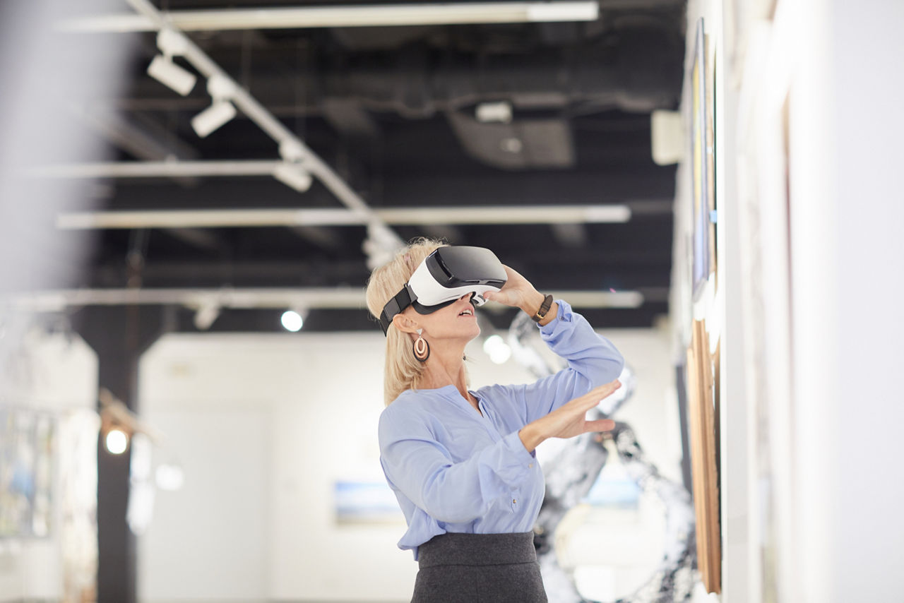 Virtual Reality bietet Kultureinrichtungen ein digitales Anwendungsbeispiel.